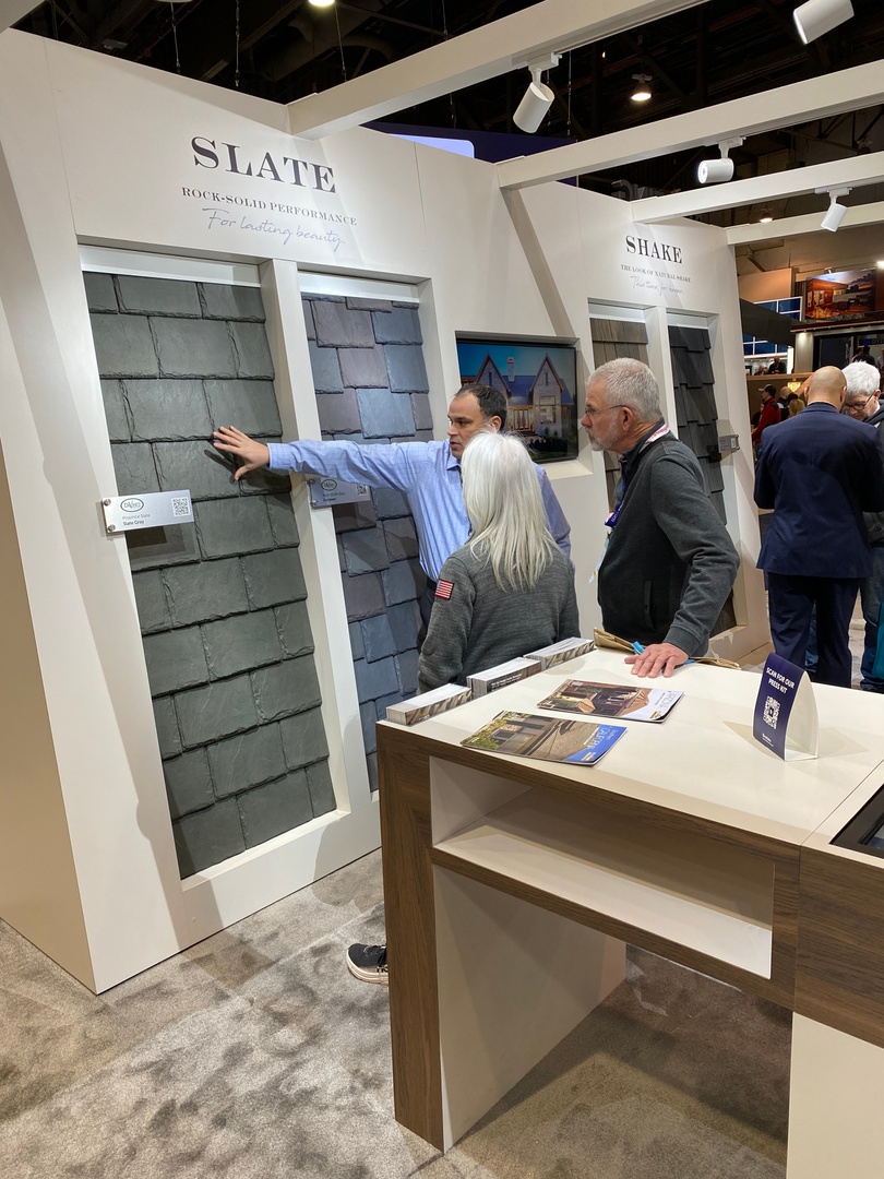 DaVinciRoof's tweet image. Getting immersed in the beauty of composite slate and shake tiles. #IBS2023 #IBSlasvegas

Swing by booth C3819 to find out all the genius behind the beauty....