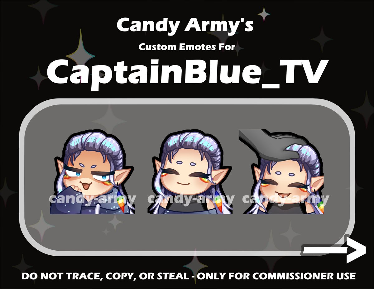 CandyArmyArtist's tweet photo. Emote Commission for @CaptainBlue_TV !

#emotes #emoteartist #twitchemotes https://t.co/d4aUPArX1b