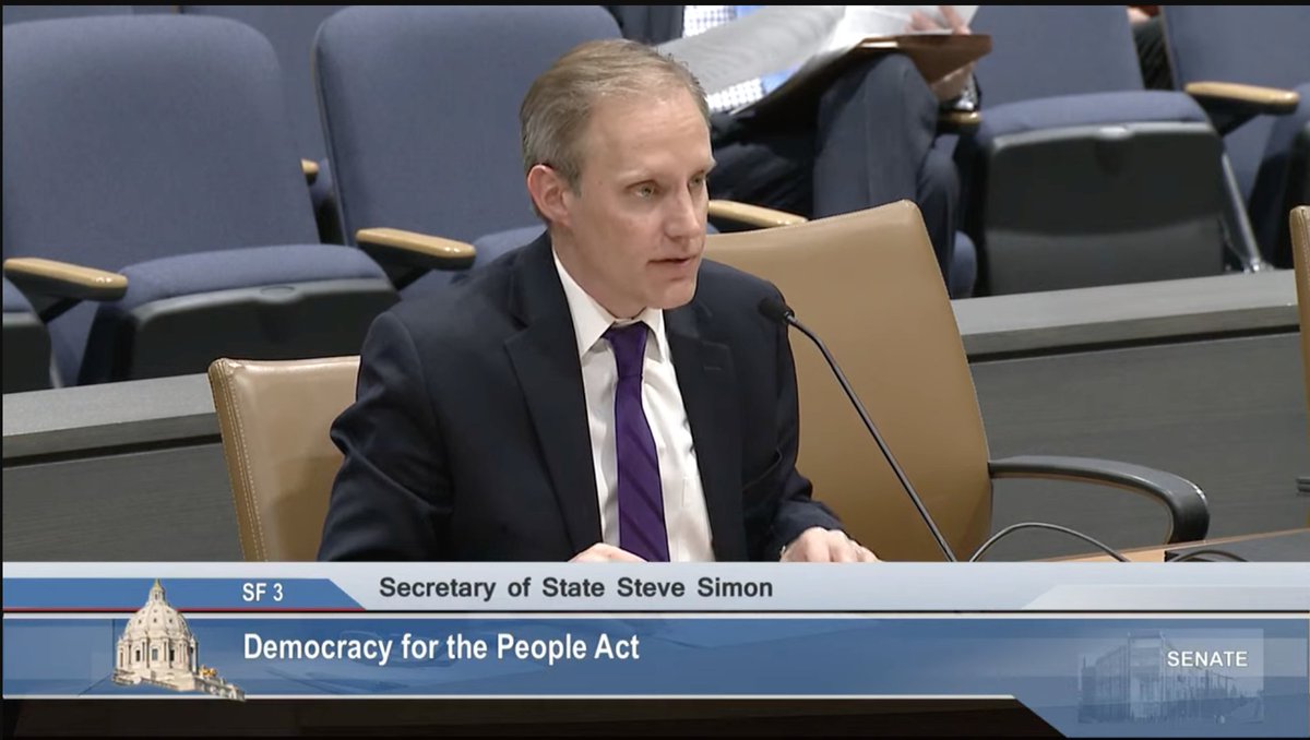 RTVMN's tweet photo. Secretary of State Steve Simon: If people are “Safe enough and worthy enough to be among us, surely they’re worthy enough to have a say &amp; a stake in what happens to them.” #RestoreTheVoteMN #Freedom2VoteMN #MNLeg #hf28 #RestoreTheVoteMN #Freedom2VoteMN #MNLeg #hf28 https://t.co/dWWNbQE0nB