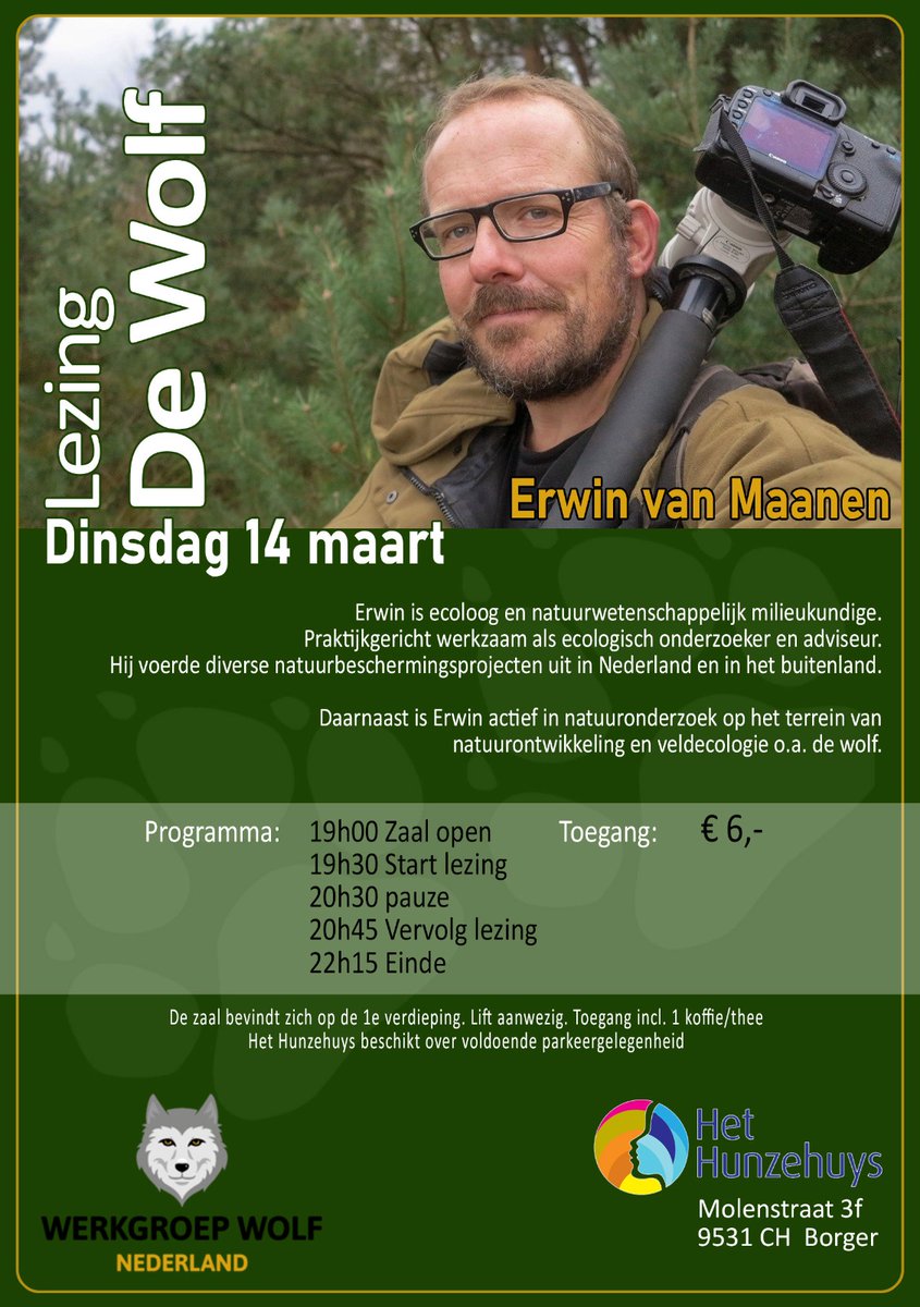 Ben jij erbij? -> werkgroepwolf.nl/agenda/wolvenl…