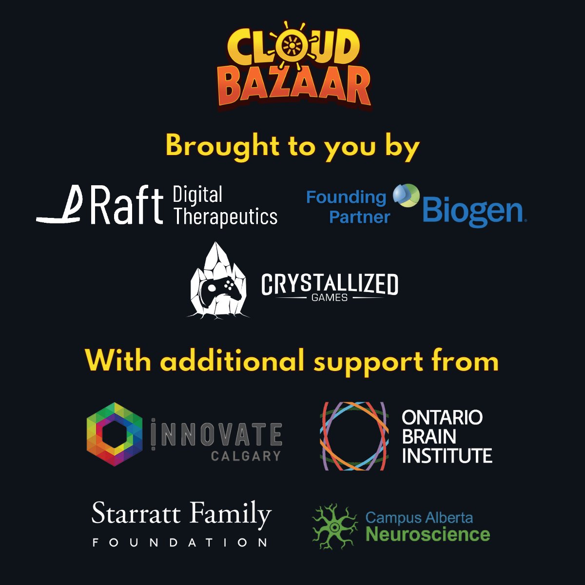 The creation of Cloud Bazaar would not have been possible without the support of these important partners. Thank you to everyone who has and continues to believe in our vision to help young people living with SMA across the country.

Learn more: zcu.io/yAwr