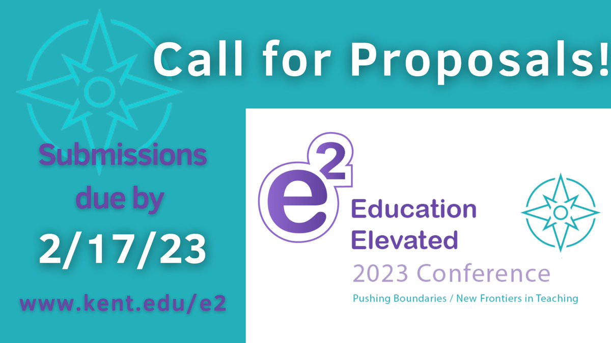 Showcase your Expertise at #e2KentState! Share your knowledge &amp; experiences with pushing boundaries &amp; new frontiers in teaching! Final submissions due by 2/17 and can be submitted here: ow.ly/avk350MIjuZ

<a href="/KentStateDoIT/">Kent State DoIT</a> <a href="/CTLkent/">CTL at KSU</a> <a href="/KentStateOnline/">Kent State Online</a> <a href="/RCLCkentstate/">Reinberger Children's Library Center</a> @KentStateDSA