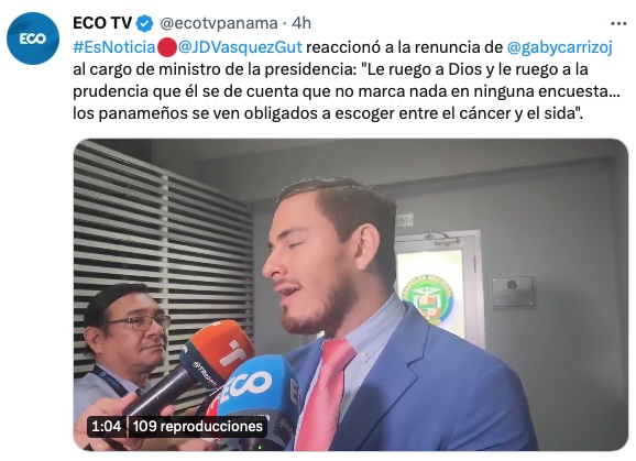 ClaridadPanama1's tweet photo. 1. ¿Es PRD? ¿Por qué tiene que rogarle a Dios por lo que pase en el PRD?
2. Usa el mismo argumento de @flormizrachi de Sida y Cáncer, un insulto a pacientes que sufren estas enfermedades y a sus familiares. 
¿Los que antes criticaron qué dicen ahora?
Te estamos defendiendo, Flor. https://t.co/GeHO2pHYmH
