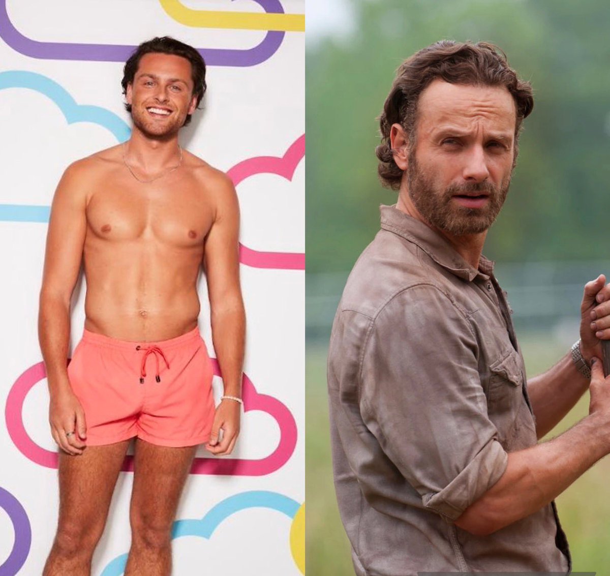 I knew Casey looked like someone 🤔 #loveisland   #walkingdead