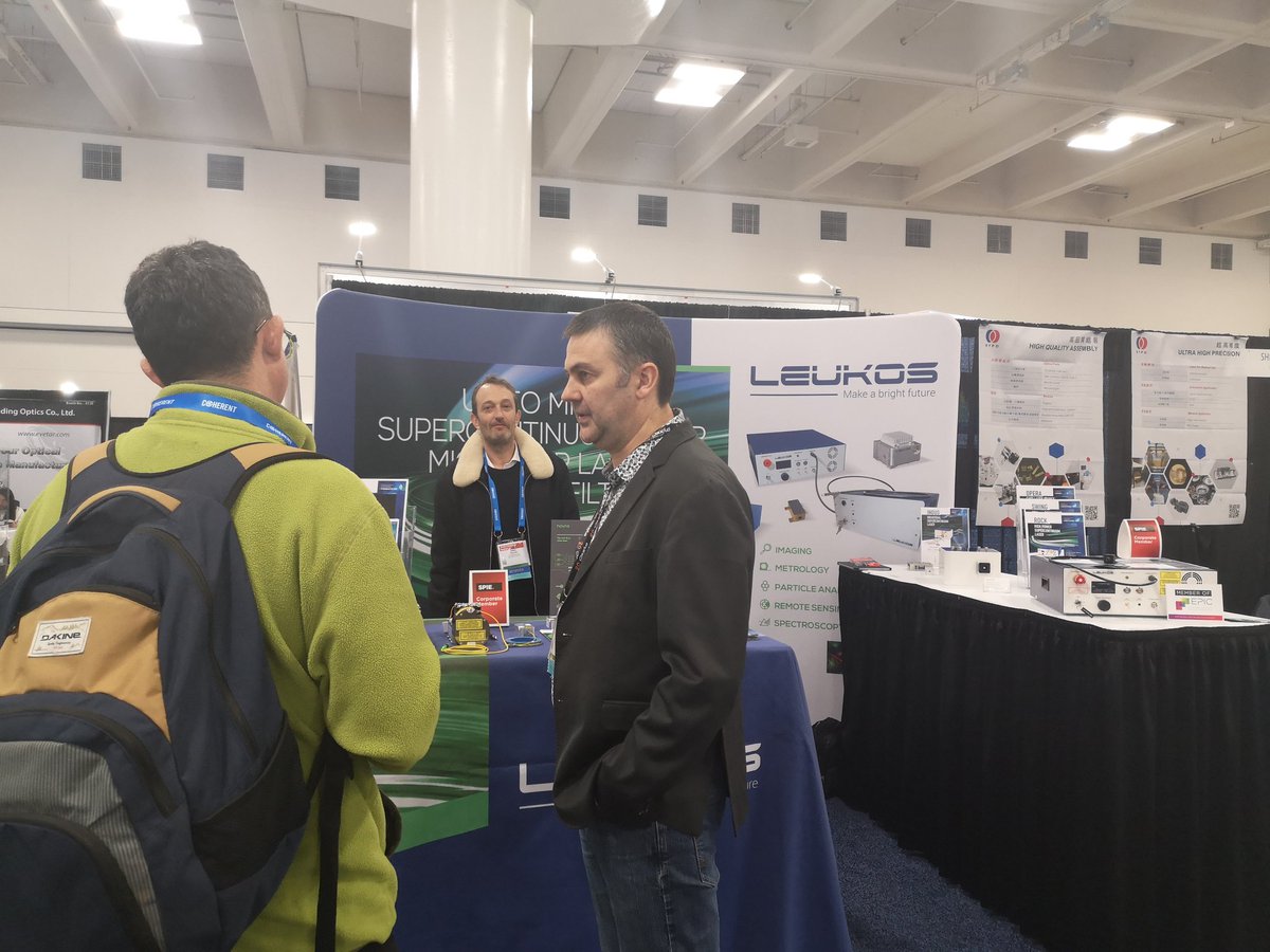 Don't miss #Leukos solutions #SPIE @PhotonicsWest booth📍4234 Check out our ultra-compact #lasers ☑️ #supercontinuum #UV #Visible #NIR #Midir ☑️ #microchip #YAG ☑️ #Ultrafast 2microns @LeVerreFluore #industry #innovation #fiberoptics #biomedical #spectroscopy