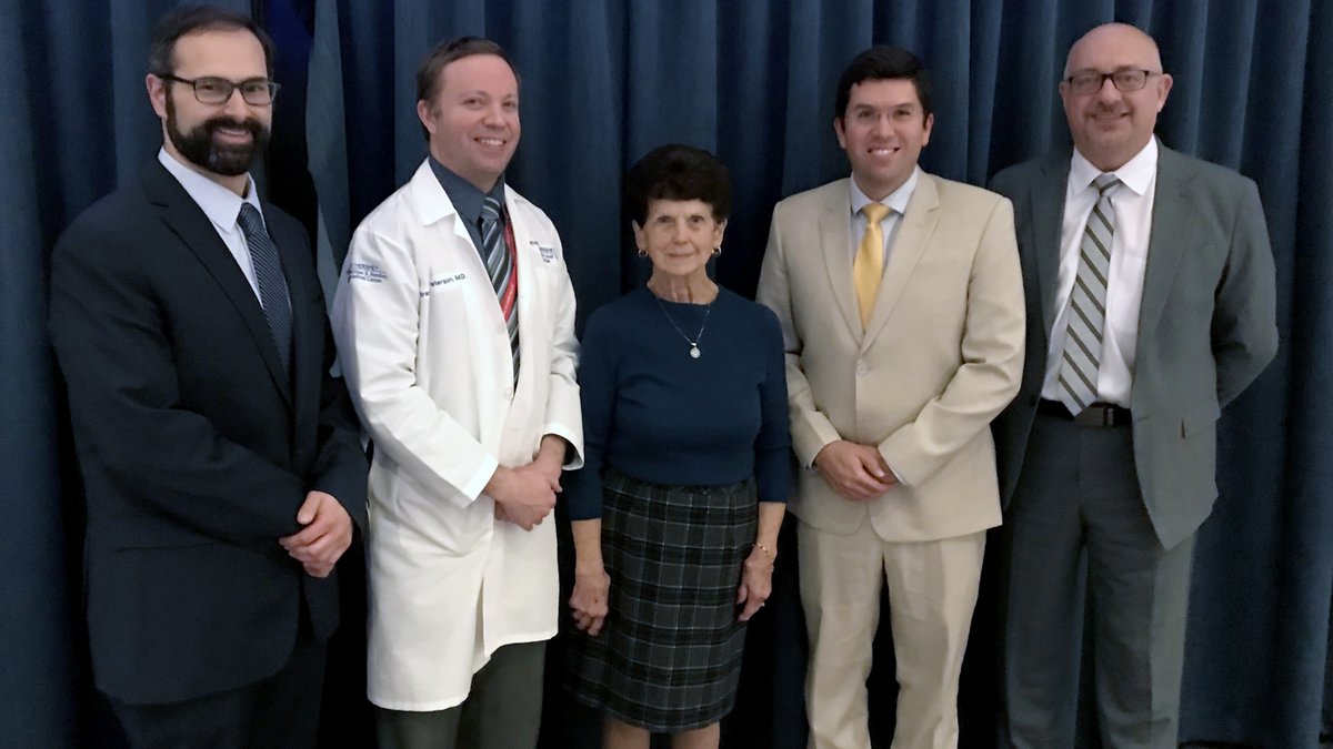 🧵 (1/3) Penn State Heart and Vascular Institute hosted the inaugural Dr. Kevin L. Wert Memorial Lecture in Preventative Cardiology at Penn State College of Medicine earlier this month made possible through a generous endowed gift from Joyce Wert, center.