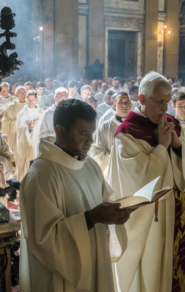 My brother, <a href="/FrTimSJ/">Fr. Tim Kesicki, SJ</a> is the one singled out by the sunbeam! Prayers for him, his brother <a href="/JesuitsGlobal/">Society of Jesus</a> and all consecrated women and men on the World Day of Prayer for Consecrated Life.