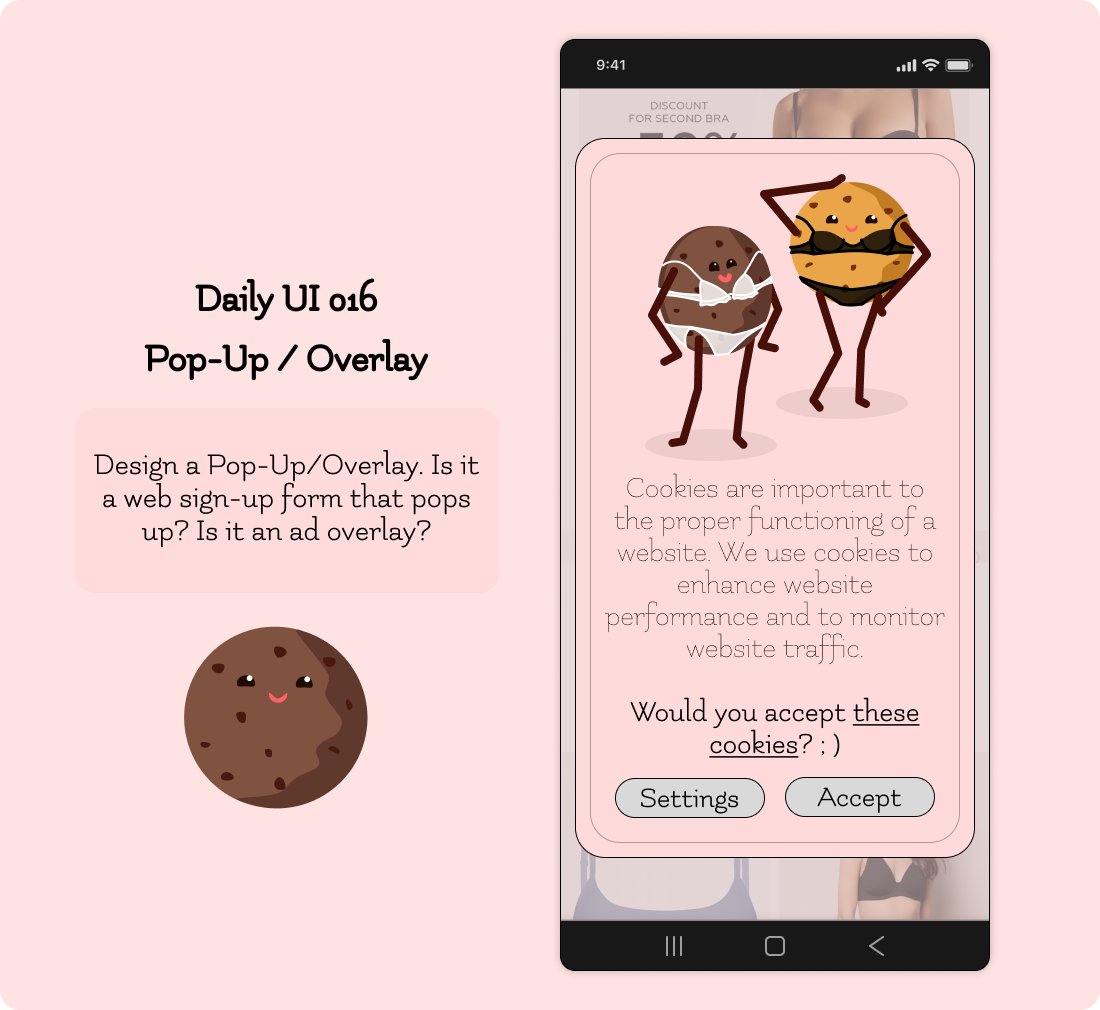 Ok_Ux_Ui's tweet photo. Salut, Twitter!
#DailyUI is still on and so am I with today's theme - pop-up messages. Most of the cookies pop-ups are bland and annoying, so I've added a bit of flavour for those who like it hot. Would you accept these Cookies?๐
#dailyUI016 #uiuxdesign #UI #Ux #Figma #yummy https://t.co/1uqPs9D785