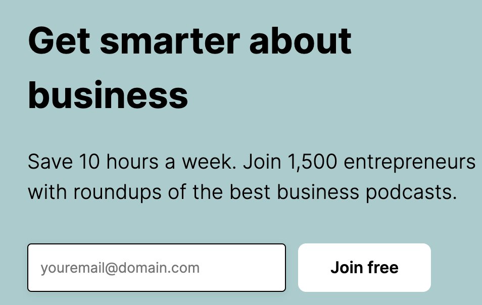 deprogramtheyts's tweet photo. One of the cooler Newsletter ideas I've seen in a while @ThePodup 

Podcasts are great but I don't have the time for all of them and I only need the best 10 minutes from each https://t.co/At5AMutwAz