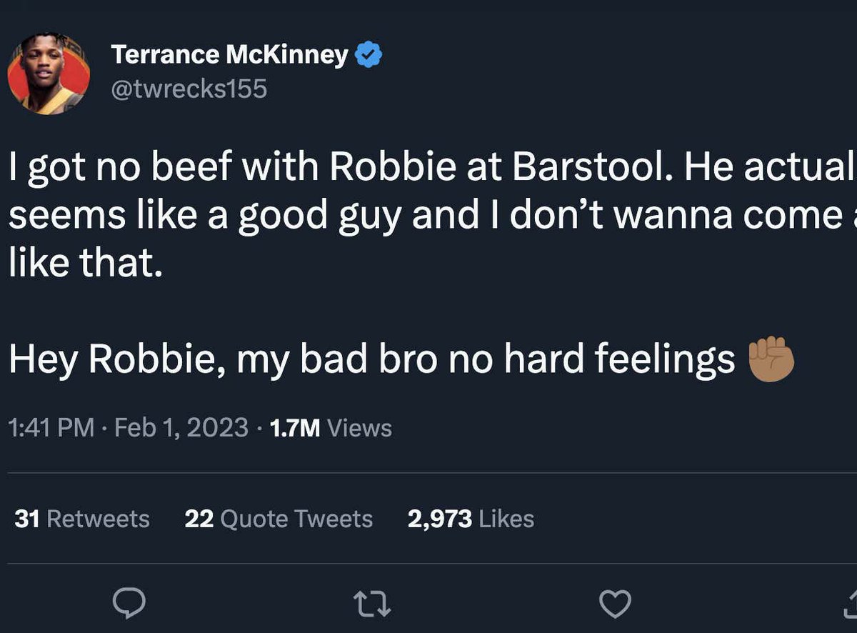 Barstool Sports on Twitter "How UFC Fighter Terrance McKinney Went
