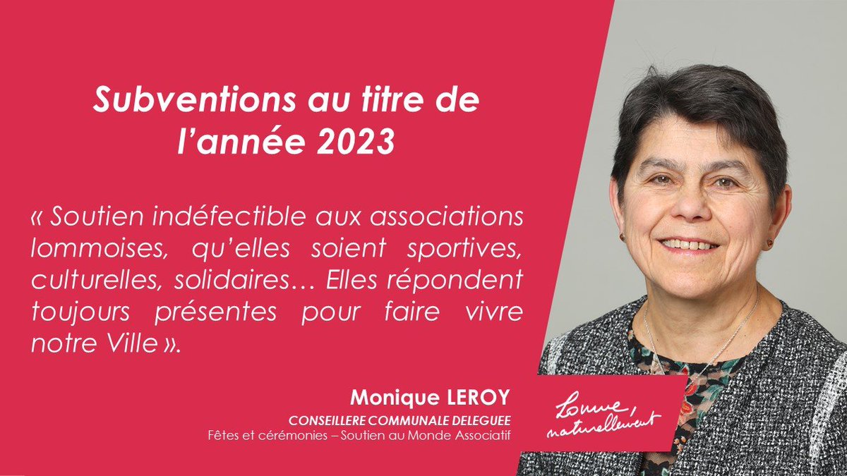 Majorite_Lomme's tweet photo. [Conseil Communal #Lomme]
Subventions au titre de l'année 2023 : « Soutien indéfectible aux associations lommoises, qu’elles soient sportives, culturelles, solidaires… Elles répondent toujours présentes pour faire vivre notre Ville ». https://t.co/mbzcphOUqC