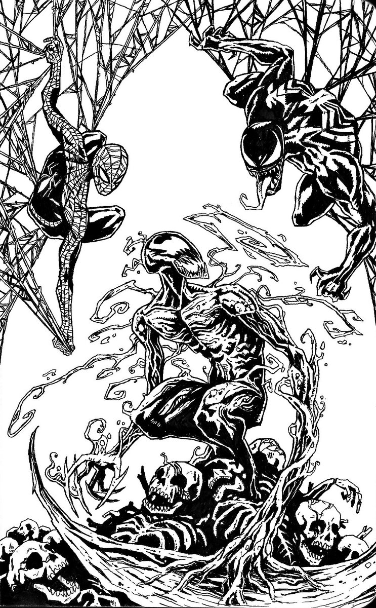 Mikey_Days_'s tweet photo. Venom, Carnage, and Spidey
#SpiderMan #illustration #sketch #graphicdesign #comicart #comicartist #comicbookartist #comicbookart #comicbook #comicbooks #comics #marvel #marvelcomics #venom #carnage #SpiderVerse #SpiderManAcrossTheSpiderVerse
#comicsarefun #bronzeagecomics https://t.co/6qnYDbiA97