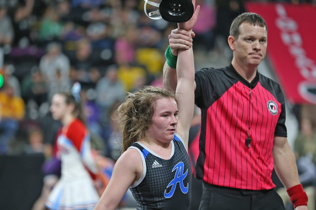 Matthew Dickinson (@consports2) on Twitter photo Adison Musser became the first North Cedar student to win a sanctioned girls' state wrestling match for Anamosa before advancing to the 115 quarterfinal with a pin of Dubuque Senior's Hannah Reel in 5:25. <a href="/northcedarcsd/">North Cedar Schools</a> <a href="/brad_doerring/">Brad Doerring</a> <a href="/tcarlson4/">Tanner Carlson</a> Adison Musser became the first North Cedar student to win a sanctioned girls' state wrestling match for Anamosa before advancing to the 115 quarterfinal with a pin of Dubuque Senior's Hannah Reel in 5:25. <a href="/northcedarcsd/">North Cedar Schools</a> <a href="/brad_doerring/">Brad Doerring</a> <a href="/tcarlson4/">Tanner Carlson</a>