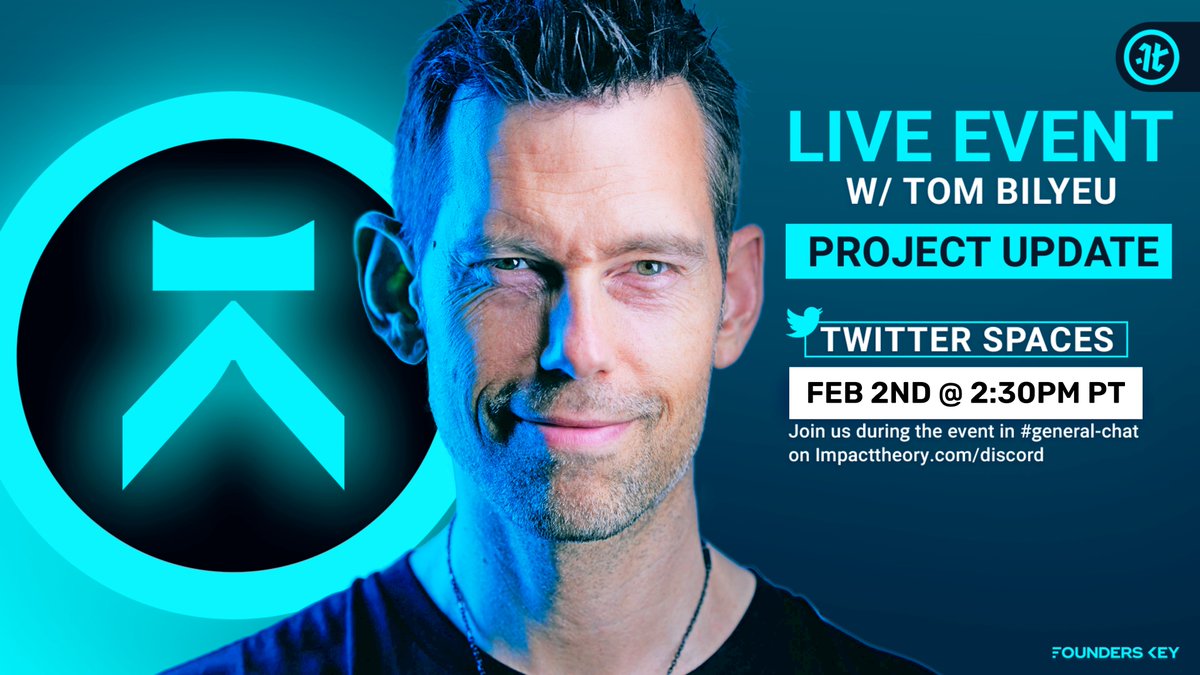 FoundersKeyIO's tweet photo. REMINDER: The next Project Update & Legendary Call are TODAY!
📅When: Thursday, February 2nd @ 2:30PM PT
🔗https://t.co/MaqM7tTaxZ
🚨Legendary #ITFK Holders - The Legendary Call will be right after @ 3:00PM PT!
🔗https://t.co/yTpU1KzOm0
See you there! #BeLegendary https://t.co/CBOjS95XBc