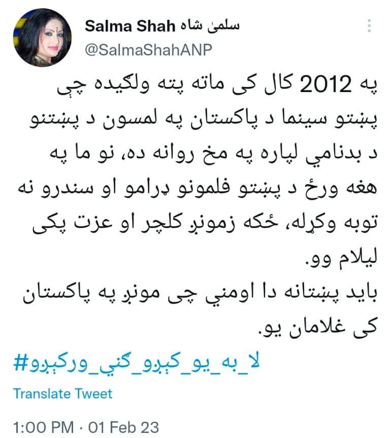 د یی والی پښتنو بل فخر . ستاسو بله هنرمنده پښتنه افغانه میرمن ستاسو په ننګ ولاړه دا
سور سلام سلمه جانی
