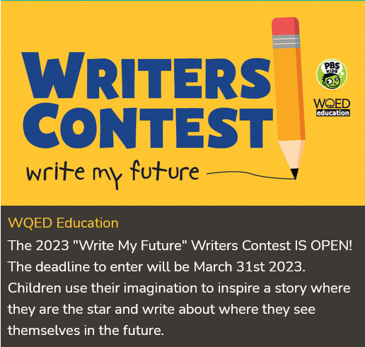 wqed's tweet photo. @LZelienople And let's not forget those up & coming writers in grades K-3! https://t.co/MpL9W2iSBQ ๐ #WriteMyFuture https://t.co/w53FTupQ7v