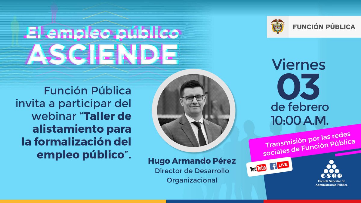 DAFP_COLOMBIA's tweet photo. El Plan de Formalización Laboral del Empleo Público sigue avanzando y este viernes tenemos una cita para continuar fortaleciéndolo. https://t.co/WjqzavwHnr