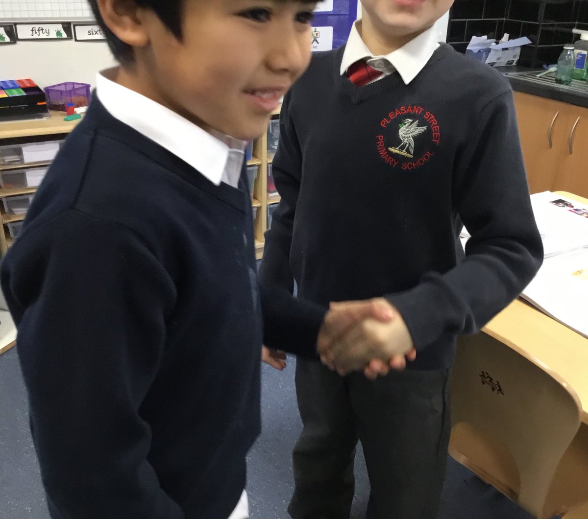 PleasantScience's tweet photo. Year 2 have been learning the importance of personal hygiene and investigating how quickly germs 🦠 can spread. Two children had glittery hands after shaking hands with each other, all the class had glitter on their hands @C2Pleasant @PleasantStPrim https://t.co/3aYtCAkqyg