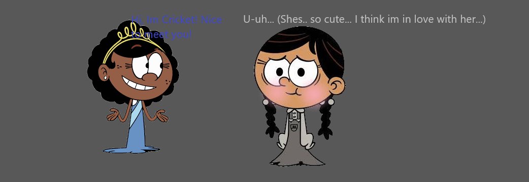 Crickeli (Cricket Van Doren x Meli Ramos) be like: (dont act like 'This is incest pedo' its not and they have different names. NOT CANON TO TLH.) #theloudhouse #loudhouse #cricketxmeli #cricketvandoren #meliramos