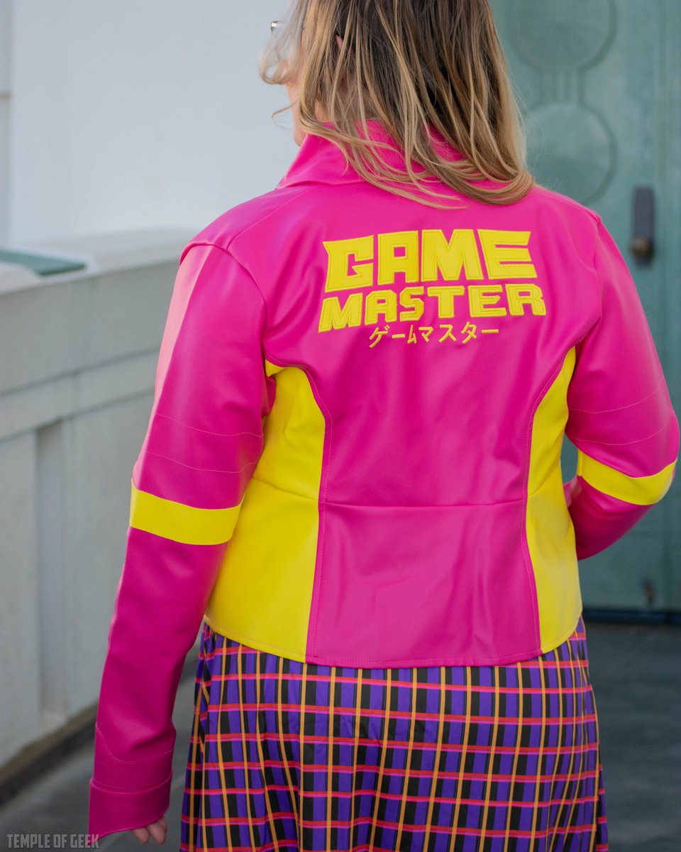 Bright and beautiful! @laady_liike is totally rocking our exclusive GameMaster + Heroicouture moto jacket. LOVE IT! <a href="/templeofgeek/">Temple of Geek</a> @templeofgeekchic <a href="/gamemaster/">alec leamas</a>.tv @jacquaaaaaay #peachmariaproductions <a href="/president_plush/">Prezzy Plush</a> #gaminglife #gamingposts #instagaming #retrogaming #videogames