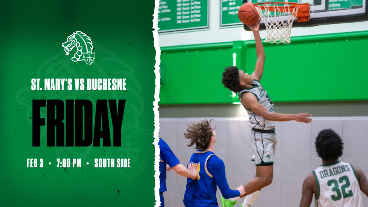 StMarysHSSports's tweet photo. 🏀 FRIDAY
🆚 Pioneers
⏰ 7PM
📍 #SouthSide 
👀 Watch the game LIFE or LATER via #Prepcasts @ https://t.co/KtZlPZ258v.
#GoDragons #dragonball
@SSCHoops @stmarysstlalum https://t.co/61NFNy2rkG