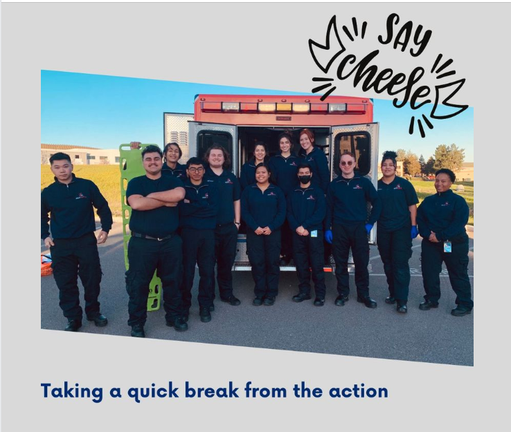 AHEDublin's tweet image. This hardworking group of #EMTStudents gets a quick break from the action to say "hi"! #becomeanemt #EMTTraining #EMScareer