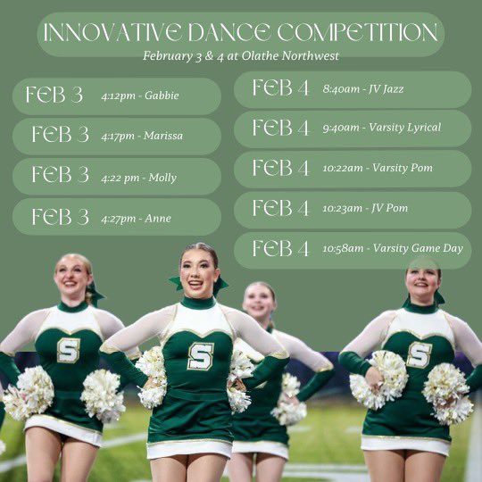 Come support us this weekend <a href="/innovatechoreo/">Innovative Choreo.</a> competition at ONW
