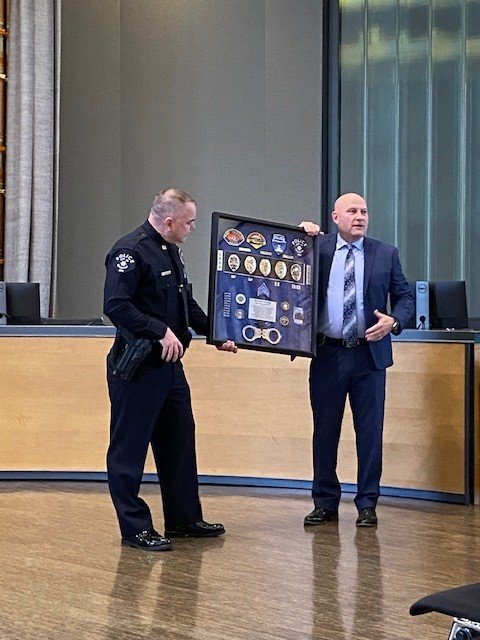 Captain Randy Plumb retired on January 31, 2023, after over 28 years in the profession.  He will be missed. To Randy and his family, Thank you for nearly three decades of service and sacrifice for the community we love.