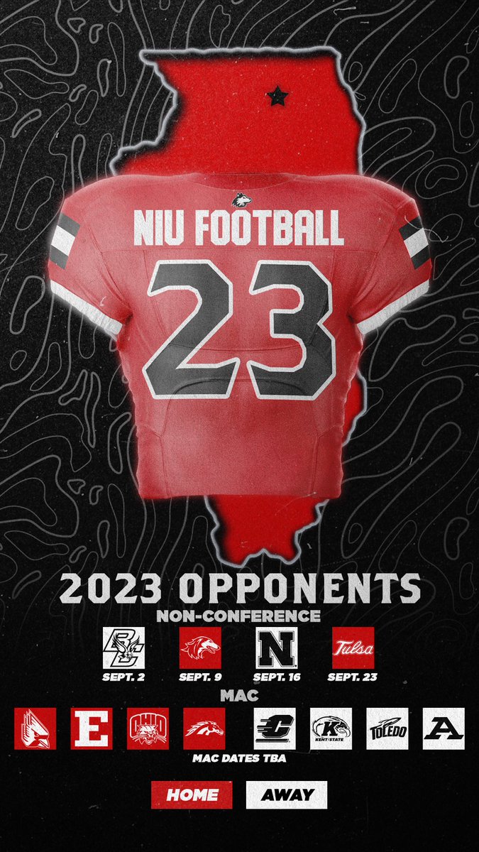 2023 @NIU_Football Opponents! #TheHardWay