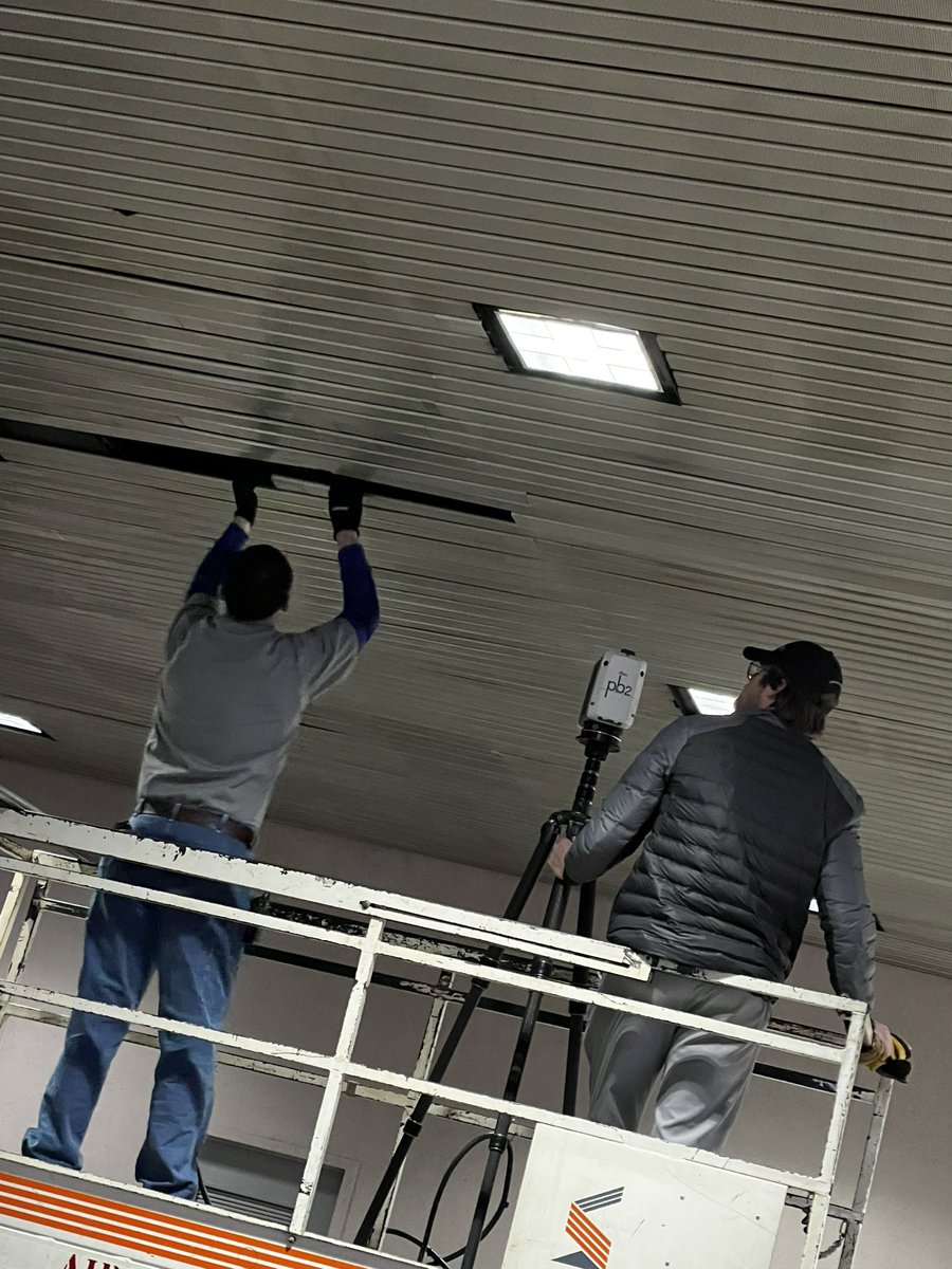 BrianDickman's tweet image. LiDAR scanning at the Greensboro, NC airport. They are scanning the building to plan a renovation. This data will feed to a team of #Interactive3D experts. Are your students building these skills? @cleverlike can help!