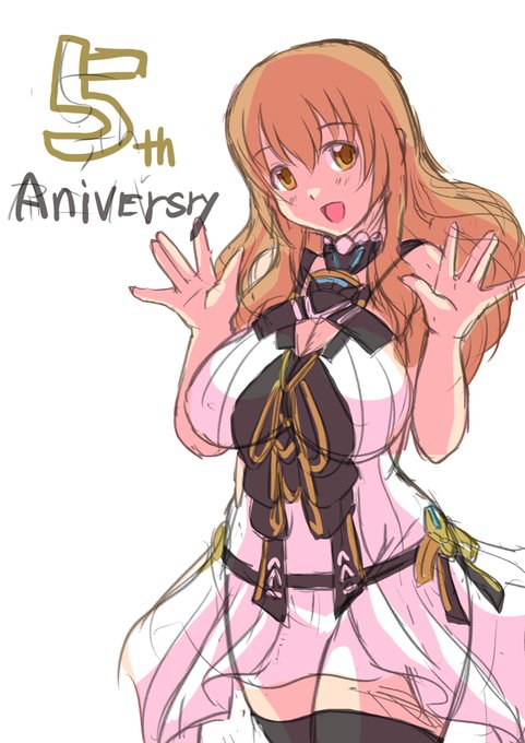 新衣装お祝い絵はどうしても描きたいラフ
#アリスギアお絵かき 