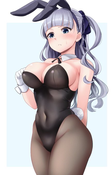 お題箱より、バニー姿のてまりちゃんです 