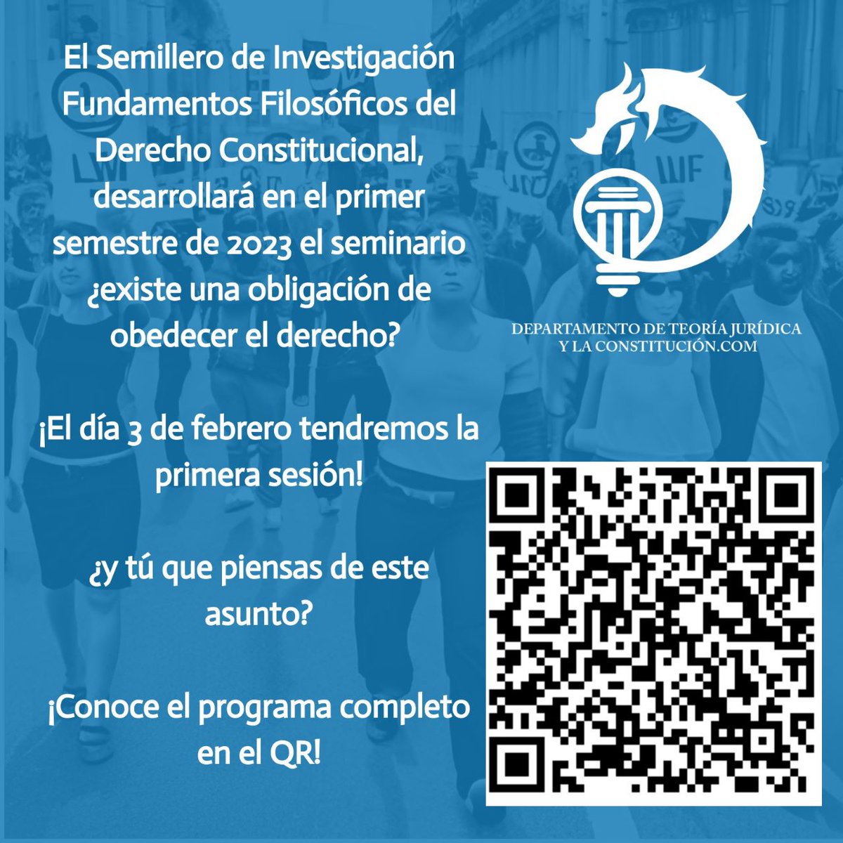 ¡Seminario para miembros del semillero de investigación!

Desobediencia del Derecho