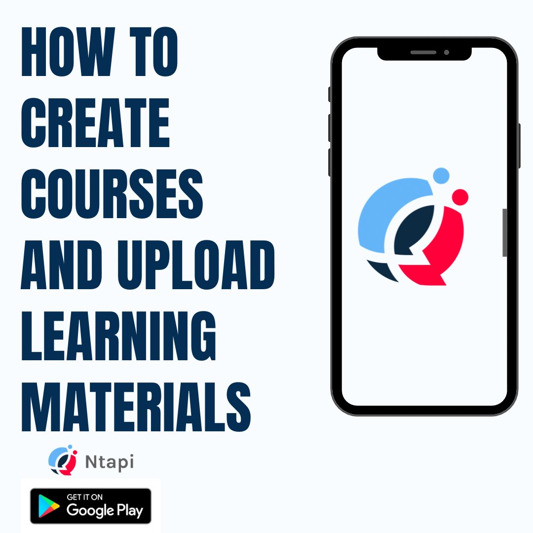 ntapi_'s tweet image. Creating courses on #ntapi has been made easy for you all.

In today&apos;s post, we will be teaching you how to create a course and upload learning materials successfully to convert learners to your audience.