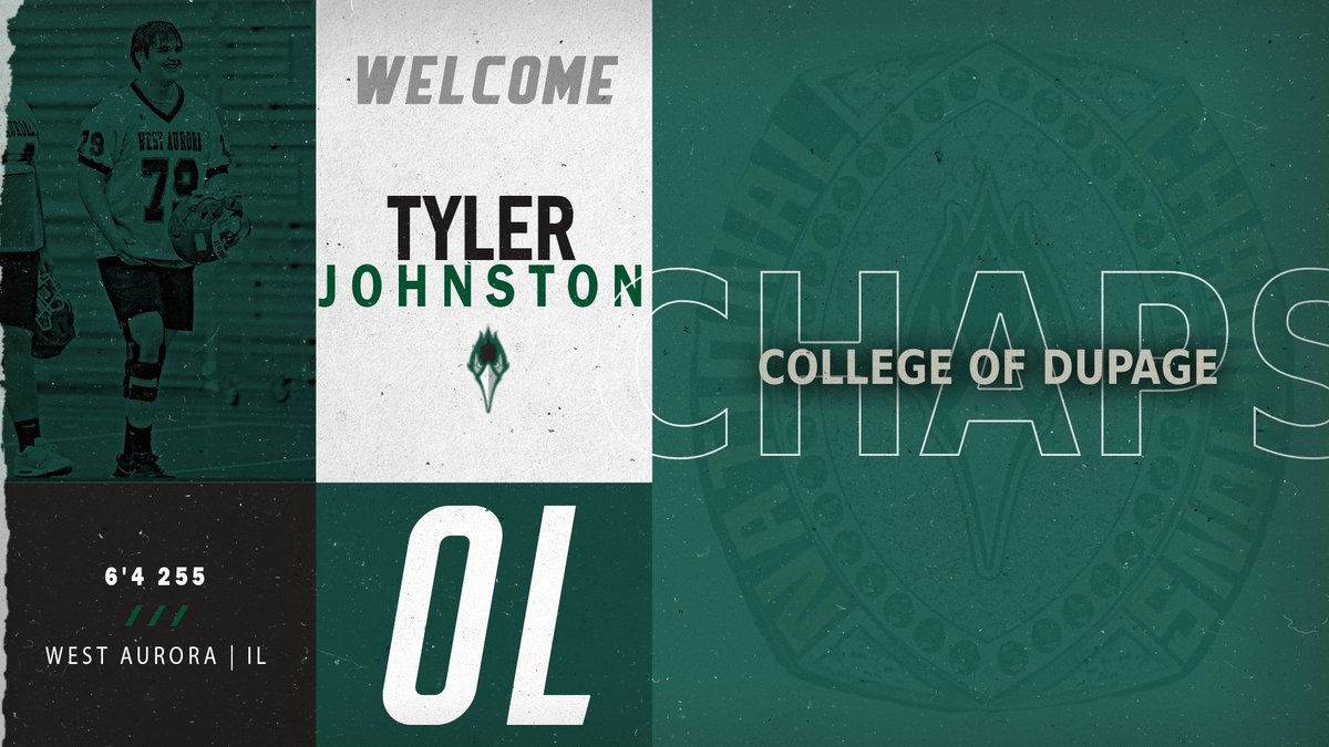 Signed.✍️

Welcome <a href="/TJohnston9346/">Tyler Johnston</a> to DuPage, a big addition to OL to protect the QB‼️