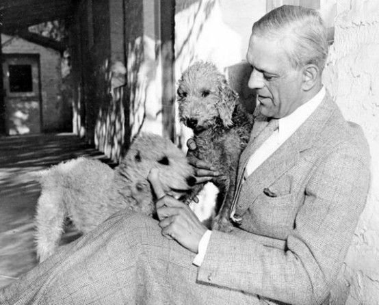 Remembering the elegant Boris Karloff,  who passed this date 2/2/1969. He was such a gentle soul off-screen - shown here with his beloved Bedlington Terriers - which he bred and often gifted to friends...
#OTD #BorisKarloff #OldHollywood