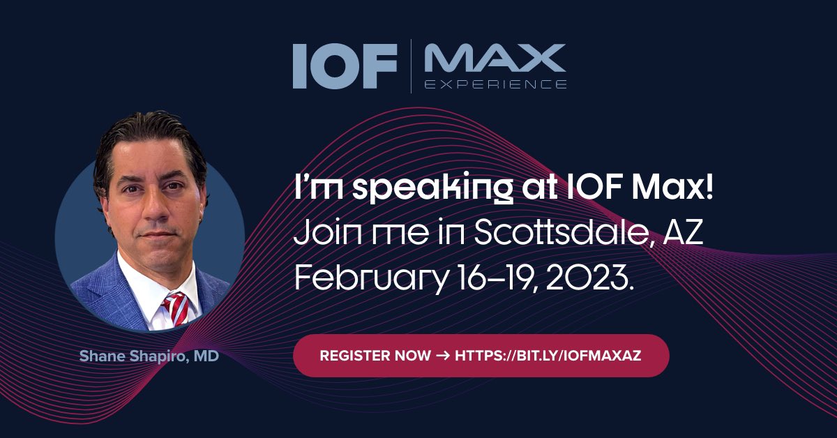 Comprehensive topics covering the broad and growing field of orthobiologics! Come join. interventionalorthobiologics.org/iof-max-experi…