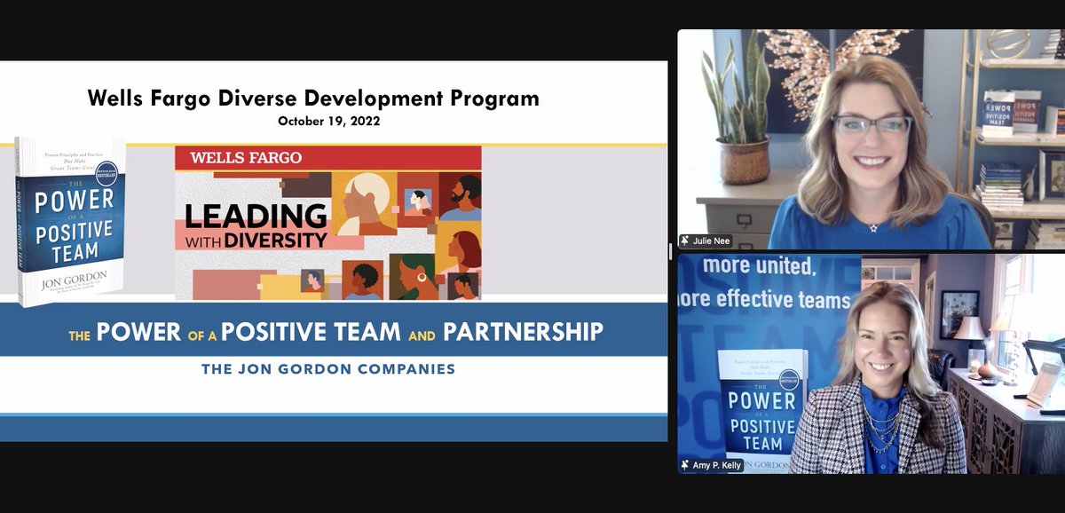 Congratulations to the Wells Fargo Diverse Development graduates! It’s been an amazing year watching you grow as positive leaders &amp; a powerfully positive team. You are drivers of positive change.  Sending gratitude for the opportunity to work together. <a href="/AmyPKelly/">AmyPKelly</a> <a href="/JonGordon11/">Jon Gordon</a>