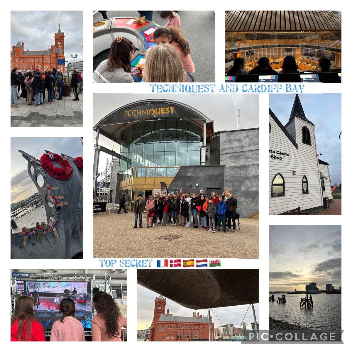 Cardiff bay, what a place! The Senned (with a tour around the very sustainable Welsh parliament building) &the Millenniumbuilding. Children asked questions about Wales to people on the street. #topsecret 🇫🇷🇩🇰🇳🇱🇪🇸🏴󠁧󠁢󠁷󠁬󠁳󠁿@bsnoorderlicht @YstradPrimary Thanks @ympsthomas! @ErasmusplusNL