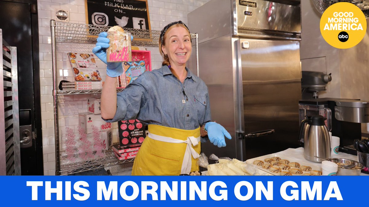 COMING UP ON GMA ChristinaTosi, CEO of Milk Bar, is LIVE in Times