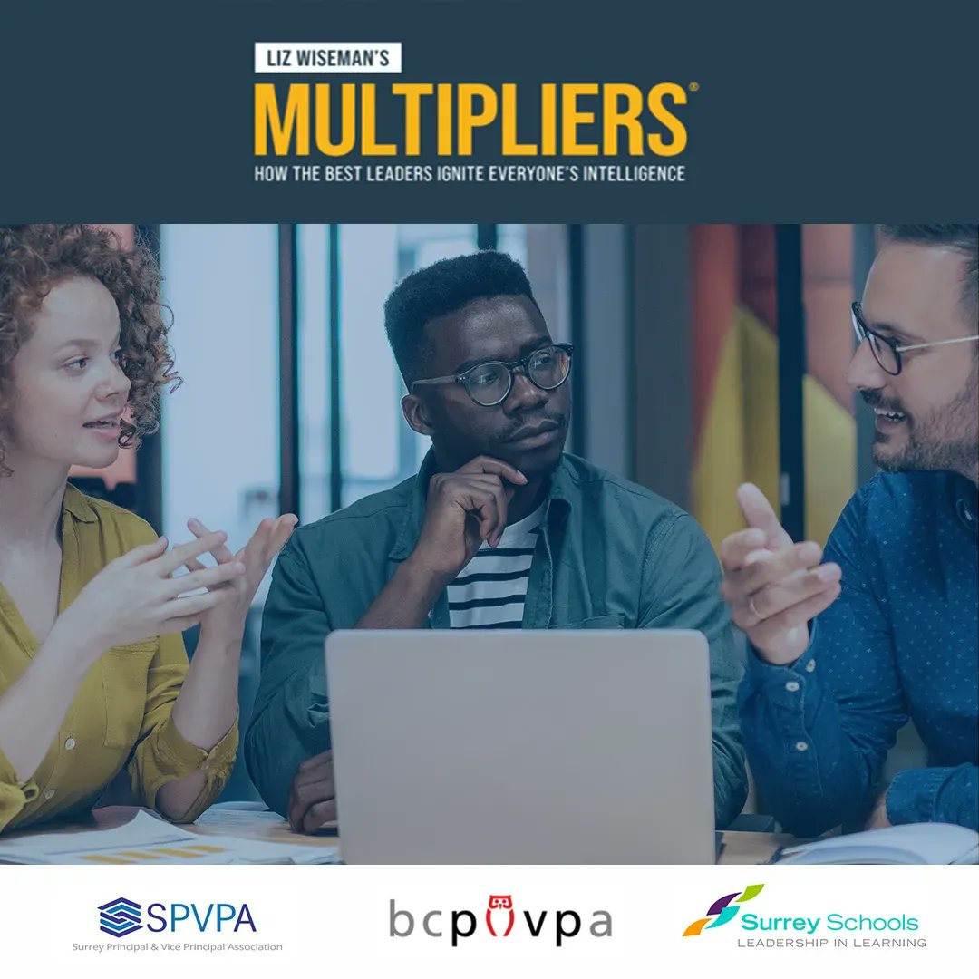 There’s far more intelligence and energy inside organizations than we realize and Leaders are key to unlocking these capabilities. School leaders are invited to Multipliers® to learn how to encourage new, bold thinking. <a href="/SPVPA36/">Surrey Principals' + Vice Principals' Association</a> <a href="/Surrey_Schools/">Surrey Schools</a> 

Read on: bit.ly/multipliers23