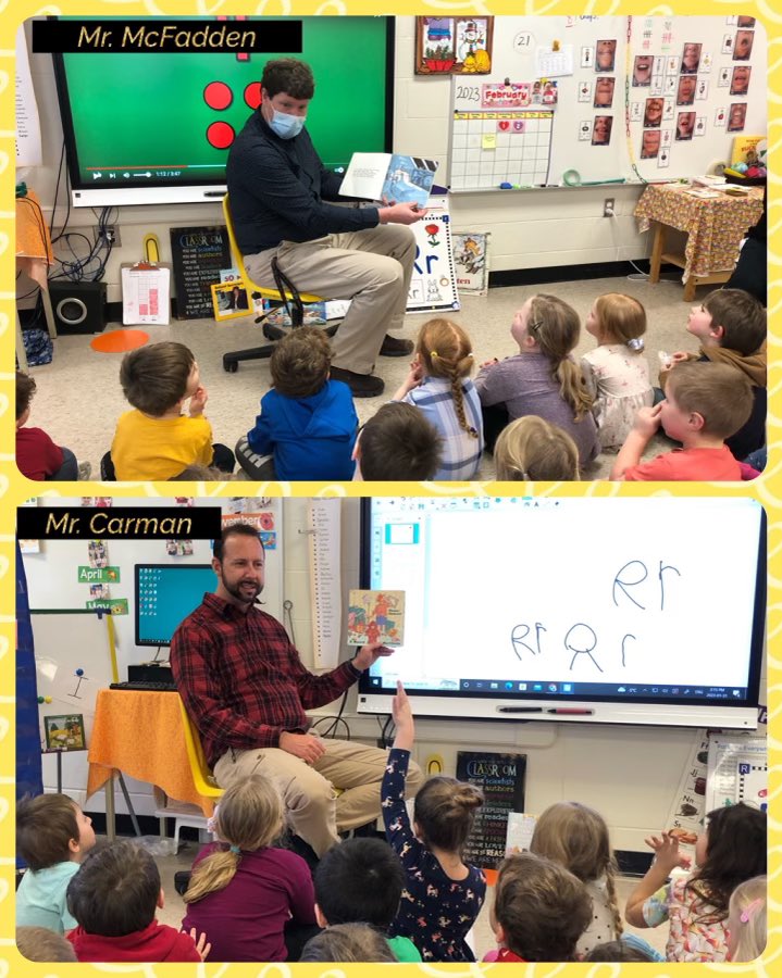 Mr. McFadden &amp; Mr. Carman came to KA to read some our favourite Robert Munsch stories!! Lots of giggles &amp; laughs! <a href="/MarmoraPublic/">MarmoraPublicSchool</a> <a href="/HPEschools/">Hast. and Pr. Ed.DSB</a>