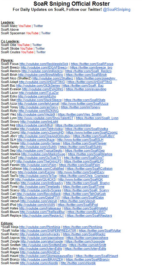 who remembers this SoaR roster?