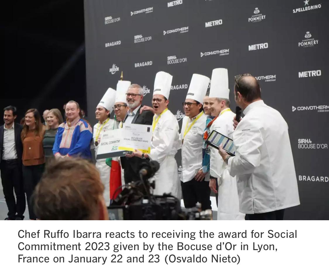“<a href="/BajaTravelEng/">Baja California</a> chef team brings home social commitment prize from Bocuse D’Or (<a href="/Bocusedor/">Bocuse d'Or Official</a>) competition. T/award recognizes t/humanitarian work carried out with the "Fundación Tijuana sin Hambre" (<a href="/tjsinhambre/">Fundación Tijuana Sin Hambre</a>),  where <a href="/Chefruffo/">Ruffo Ibarra</a> is a collaborator”, <a href="/sdut/">The San Diego Union-Tribune</a> bit.ly/3RtKc8e