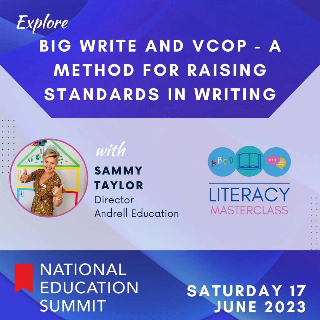 NatEduSummit's tweet photo. Give your students a voice. Help them to communicate with each other and their community. Join Sammy Taylor at the #LiteracyMasterclass on 17 June @NatEduSummit
Register >> https://t.co/Z9OtTZPccx
#literacy #writing #vocabulary #NationalEducationSummit #NES23 #aussieed https://t.co/4X9s7XWHAQ