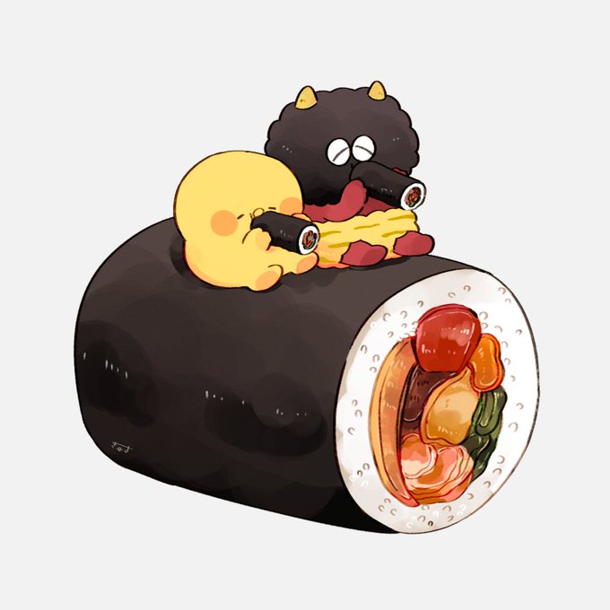 「何かを持っている 寿司」のTwitter画像/イラスト(新着)｜3ページ目