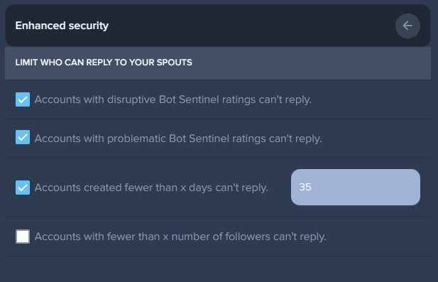 PearRaider's tweet photo. #BTW: 

While #Spoutible is #SettlingIn to the already saturated #SocialMedia / #MessagingMarket; here are a few #GroundRules / #SecuritySettings I like to #Observe...

#KeepCalm | #NoFuss #ZeroDrama

🧙⚔️🤖🐺🤖⚔️🧙 | ☕️🍪🍫🦄🍫🍪☕️ https://t.co/m0qA6FWbha