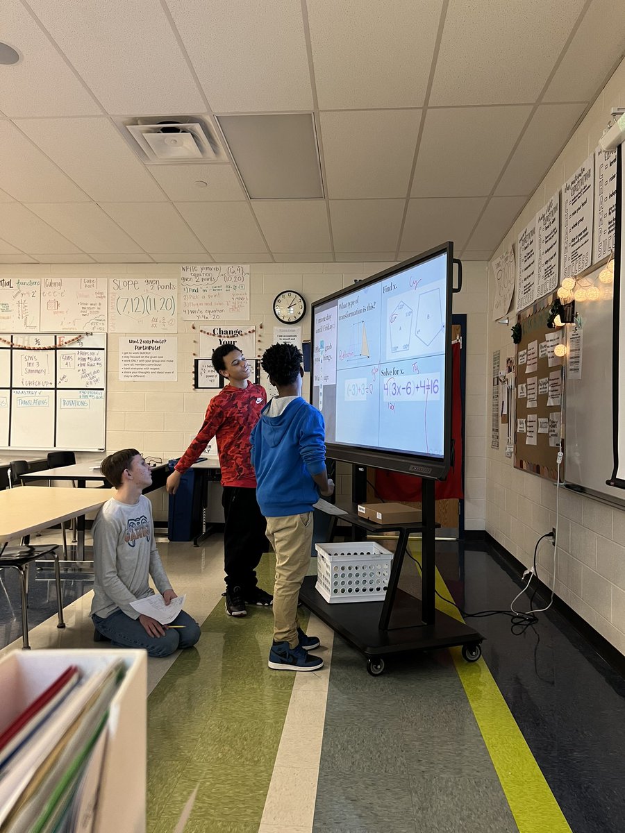 Love watching these kids work together to solve our 4-a-days 💙 #LivinTheKnightLife