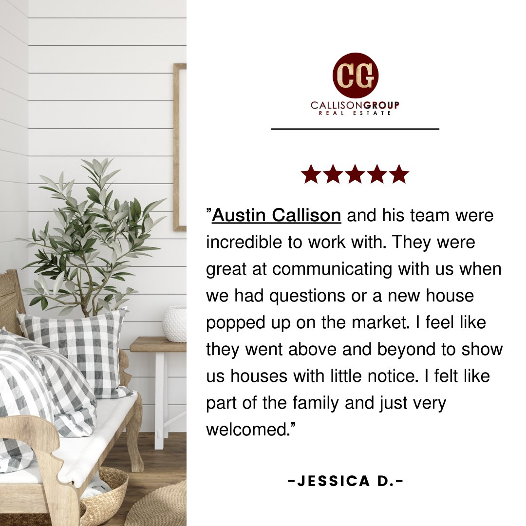 Working with Austin Callison and his team will make you feel like you're part of the family.

#realestate #customersforlife #testimonial #callisongrouprealestate #austincallison