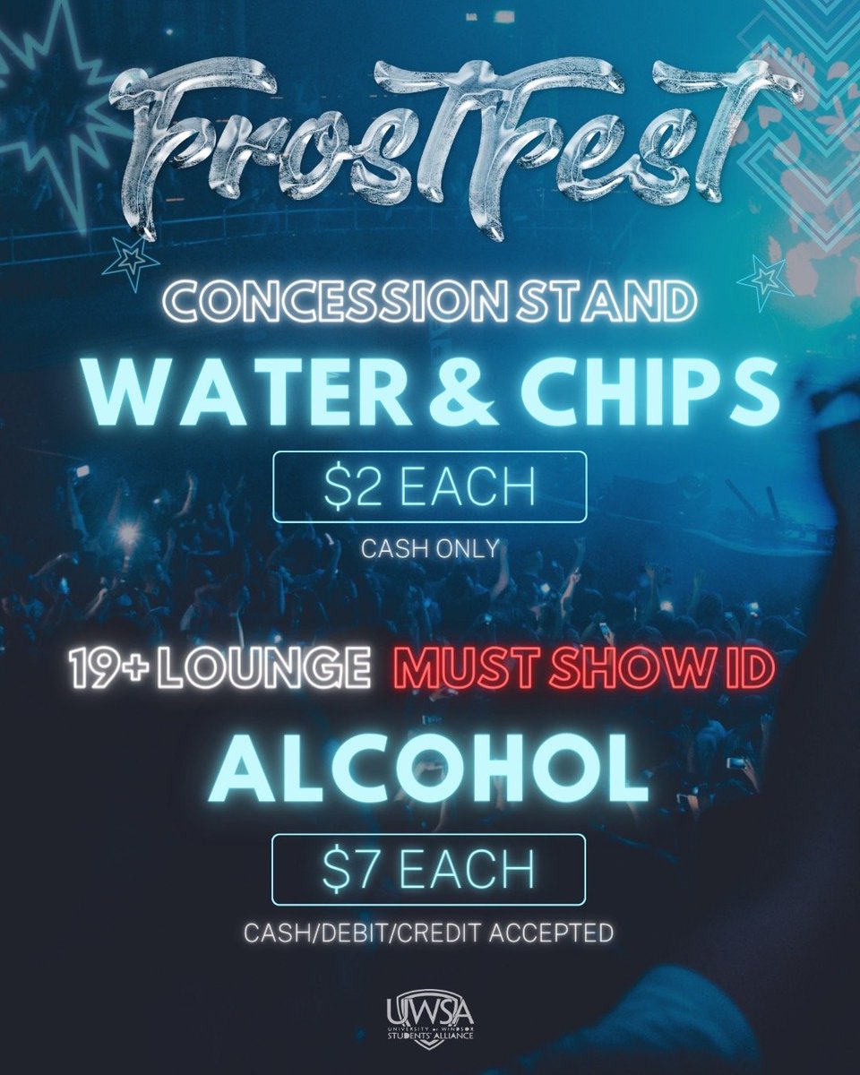 UWSA (@uwsa4u) on Twitter photo WHATS UP LANCERS!π£βοΈ
We are only a few days away from our FrostFest Concert with <a href="/jameshype/">JAMES HYPE</a>! Check out the slides for ALL the information YOU need to party with us on Sunday February 5th!πππ Donβt forget to grab your tickets online now or in person for $25!π΅ WHATS UP LANCERS!π£βοΈ
We are only a few days away from our FrostFest Concert with <a href="/jameshype/">JAMES HYPE</a>! Check out the slides for ALL the information YOU need to party with us on Sunday February 5th!πππ Donβt forget to grab your tickets online now or in person for $25!π΅